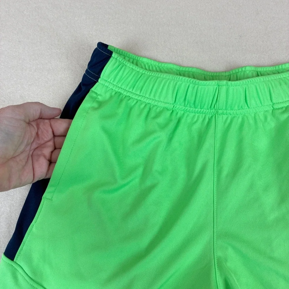 DSG Boys Knit Performance Shorts L 14-16 Green Navy Blue Athletic Sporty Gym NWT